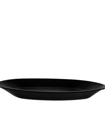 assiette réutilisable rebox en pbt noir