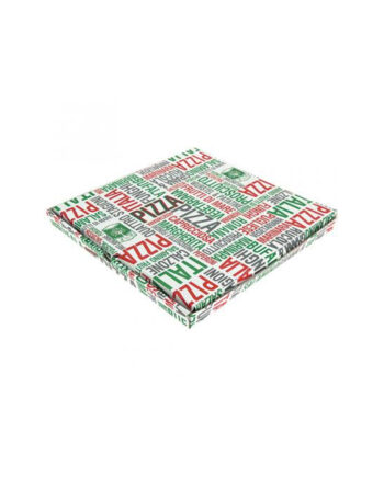 Boîte pizza carton décor passe-partout 500 x 500 x 50 mm