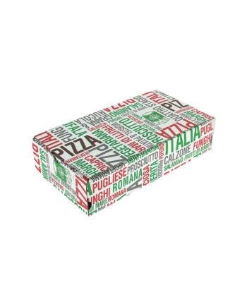 Boîte pizza calzone carton décor passe-partout 310 x 170 x 70 mm