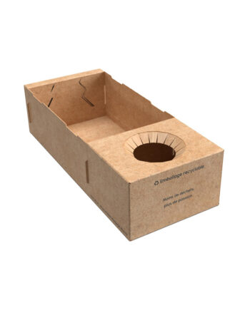 Event Box - Plateau repas nomade carton kraft brun