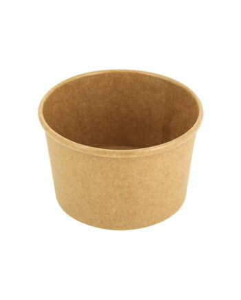Pot à soupe carton kraft brun 250 ml