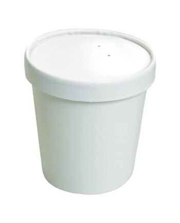 Pot à soupe carton renforcé avec son couvercle 496 ml 32 oz