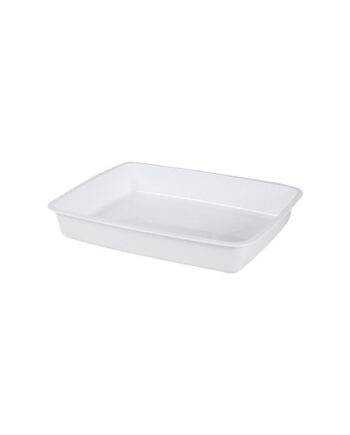 Barquette scellable GN 1/2 PP blanche 325 x 265 x 52 mm