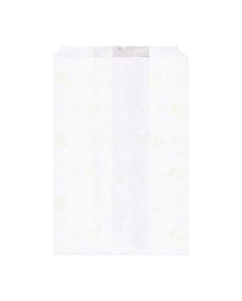 Pochette hamburger blanche ingraissable 120 x 70 x 180 mm