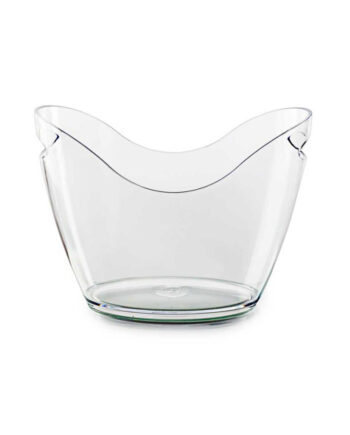Seau à champagne 1 bouteille transparent réutilisable 3,5 L