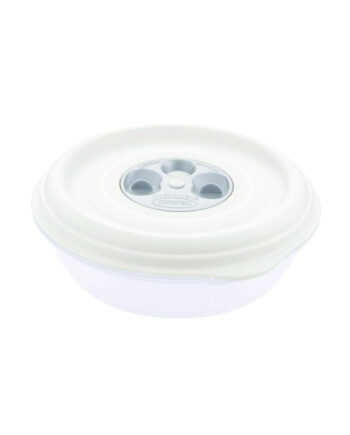 Bol réutilisable PP blanc 1000 ml avec couvercle