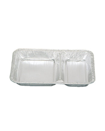 Barquette aluminium 2 compartiments