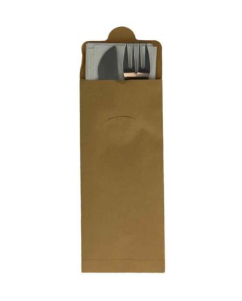 Kit couverts inox 3/1 (Couteau, fourchette, serviette)