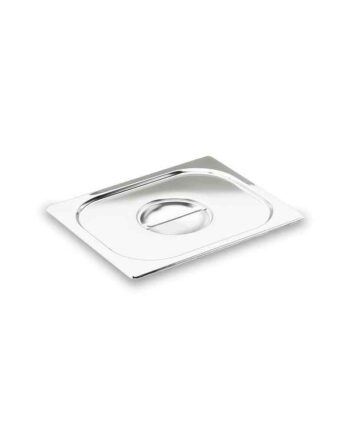 Couvercle à poignée inox 18/8 pour bac GN 1/6